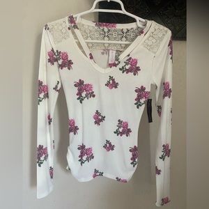 Floral long sleeve shirt light weight